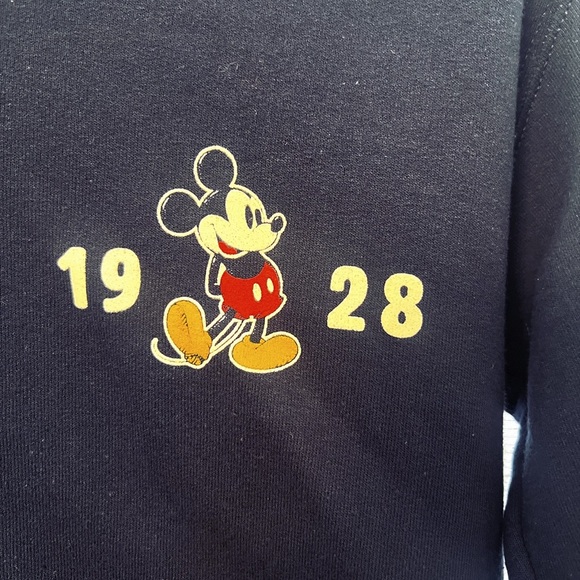 This Disney World Hoodie Sweatshirt in Navy featuring Mickey Mouse - Picture 3 of 5